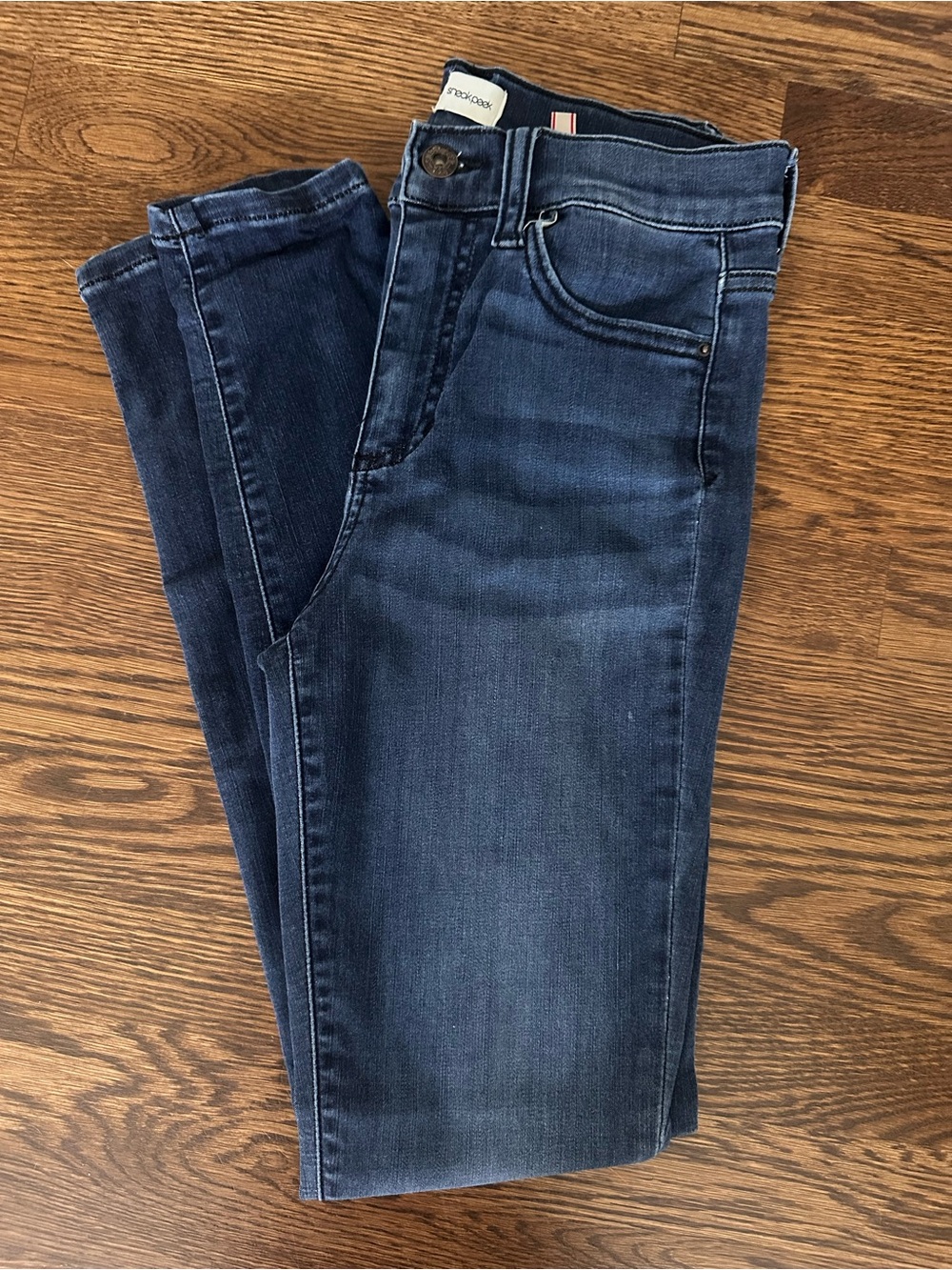 Sneak Peek Women's Skinny Jeans - Dark Blue Wash